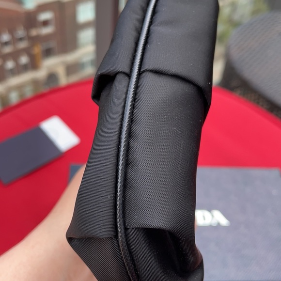 ⛔️SOLD⛔️ PRADA Black Wristlet with Gold accents. - Picture 12 of 16